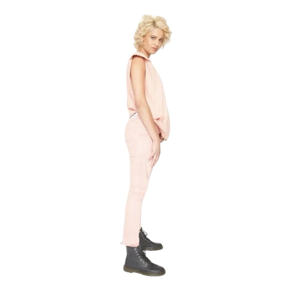 Free People Jeans NWT X Sandrine Rose Skinny Denim Petal Pink Embroidered Sz 29